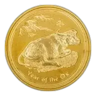 2009 1 oz Gold Coin Lunar Year of the Ox Perth Mint Bullion