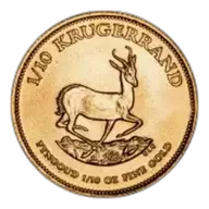 Gold 0.1 oz Krugerrand Bullion Coin - Minty