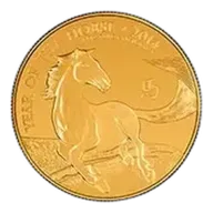 2014 1 oz Gold Lunar Year of the Horse Royal Mint Bullion Coin
