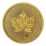 2025 Canadian Maple Leaf 1 oz Gold Bullion Coin