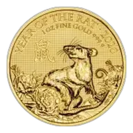 2020 Year of the Rat Royal Mint Lunar 1 oz Gold Bullion Coin