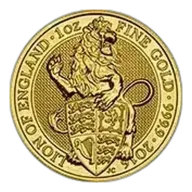 2016 Gold 1 oz Queen's Beasts Lion of England Bullion Coin