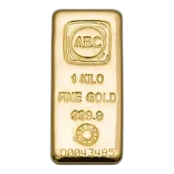 1000g ABC Bullion Gold Cast Bar 999.9
