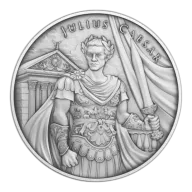 Legendary Warriors Julius Caesar Silver Round 1oz