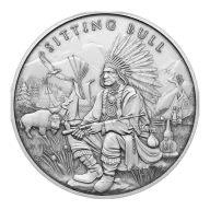 Legendary Warriors Sitting Bull Silver Round 1oz