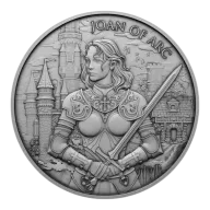 Legendary Warriors Joan of Arc Silver Round 1oz