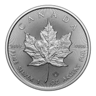 1 oz Maple Leaf Silver Coin | Mixed Years | Bullion Uncirculated