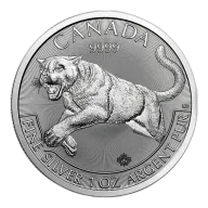 Pre-Owned 2016 Canadian Cougar 1oz Silver Coin - VAT Free
