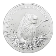 Pre-Owned 2020 Australian Zoo Sumatran Tiger 1oz Silver Coin - VAT Free