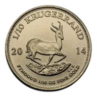 Pre-Owned 1/10 oz South African Mint Krugerrand Gold Coin