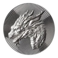 Scottsdale Mint 2oz Dragon Stacker Silver Round