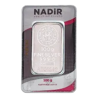 100 Gram Nadir Silver Bullion Bar