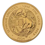 2024 1/4 oz United Kingdom Tudor Beasts "The Seymour Unicorn" Gold Bullion Coin