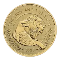 Pre-Owned UK The Lion and The Eagle 1oz Gold Coin - Mixed Dates