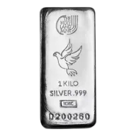 1 Kilo Holy Land Mint Cast Silver Bar (New)