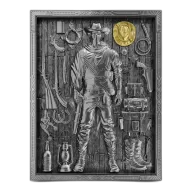 2025 2 oz Antique Samoa Silver Warriors Through Time The Cowboy Coin (Box + CoA)