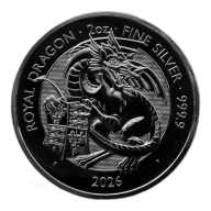 2 oz Tudor Beasts Silver Coin