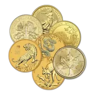 1/2 oz Gold Coin .9999 Fine - Random Brand - Secondary Market