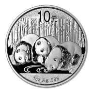 1 oz China Panda .999% Fine Silver Coin BU 2013 (In Capsule)