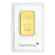 1 oz Credit Suisse Gold Bar - in Assay