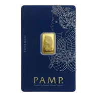 2.5g Pamp Suisse Gold Lady Fortuna Minted Bar - Swiss Gold