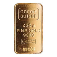 250 Gram Credit Suisse Gold Bullion Bar (Pre-Owned in Good Condition)