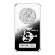 5 oz Walking Liberty Silver Bar