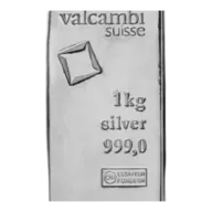 Valcambi Suisse 1kg Silver Cast Bar (With Certificate)