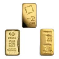250 Gram Gold Bar (Random Brand)