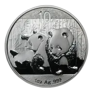 1 Oz China Silver Panda - BU (Random Year)