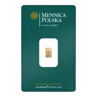 1g Gold Mint Bar - Mennica Polska