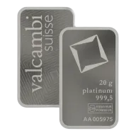 Platinum Bar 20 gram - Misc Minted