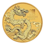 Pre-Owned 2024 Australian Lunar Dragon 1/2oz Gold Coin
