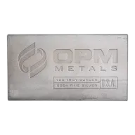 100 oz OPM Silver Bullion Bar