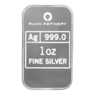 One Ounce Rand Refinery Silver Bar