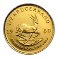 Pre-Owned 1/2 oz South African Mint Krugerrand Gold Coin