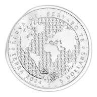 Pre-Owned 2024 Tokelau Planet Terra 1oz Silver Coin - VAT Free