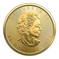 Pre-Owned 1/2 oz Maple Leaf Gold Coin