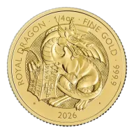 1/4 oz Tudor Beasts Royal Dragon Gold Coin | 2026