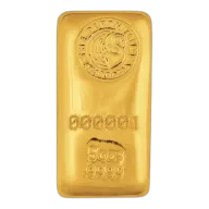 5oz Gold Cast Bar - Perth Mint - Dealers Choice