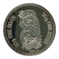 50 g Silver Lady Fortuna Pamp Switzerland Round VINTAGE RARE