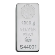 1 Kilo Silver Bar | Damaged