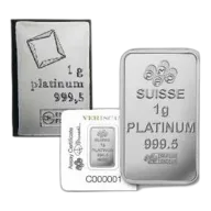 1 Gram Platinum Bars - Design Our Choice