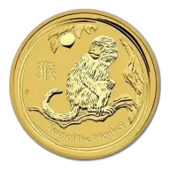 Rare / Collectable: 2016 1/10oz Perth Mint Lunar Series II Gold Coin - Year of the Monkey