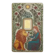 1g PAMP Una & The Lion Gold Bar in Assay - Limited 3k Mintage