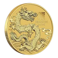 2024 Perth Mint Gold Lunar Dragon Coin 1/4oz