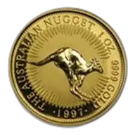 1997 Australia 1 oz Gold Nugget BU