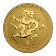 2012 Australia 1/2 oz Gold Lunar Dragon BU (Series II)