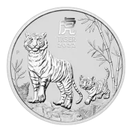 Australian 1 Kilo Silver Year of the Tiger - 2022