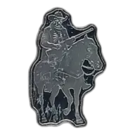 5 gram Skeleton Cowboy Silver Bar by Pan Silver Company (Box/Opened)